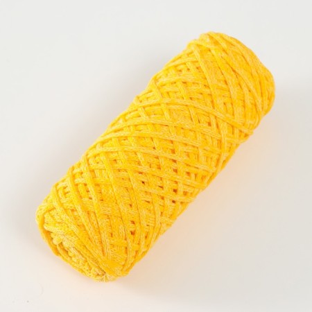 Knitting cord 35% cotton, 65% polypropylene 3 mm 85m/160 ± 10 g (yellow)-1