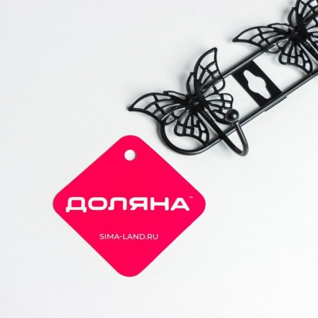 Hang -up hanger, 6 hooks, 41.5 × 7.5 × 3.5 cm, black color-5