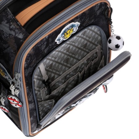 Frame backpack 35 x 26 x 14 cm, Across HK22, filling: bag, pencil case, blue HK22-4-9