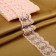 Lace on a grid, 55 mm × 9 ± 0.5 m, pink color