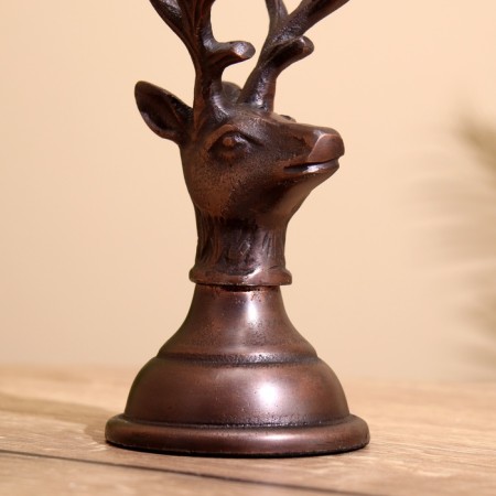Cloth for 2 candles "deer" aluminum 11.5x9x23 cm-7