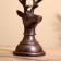 Cloth for 2 candles "deer" aluminum 11.5x9x23 cm