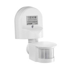 Düwi DD-01, 180 ° movement sensor, 1200 W, 5-12 m, IP44, wall, white