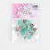Rhinestones are sewing "circle", in the frame, d = 10 mm, 20 pcs, the color of mint opal