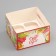 Box for 4 cupcake with a transparent lid, "tulips", 16 × 16 × 10 cm, confectionery packaging