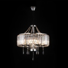 Crystal chandelier Gerhort G21121/6CR+CL, 6x60W, E14, 90x50x50 cm, chromium color