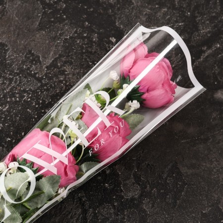 Packet stoop for flowers, "flowers", 12.5+4x45 cm, white-1