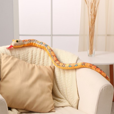 Soft toy "Snake", 80 cm, blue spots-1