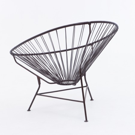 Armchair "Shell", 78 x 88 x 70 cm, brown-3