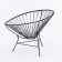 Armchair "Shell", 78 x 88 x 70 cm, brown