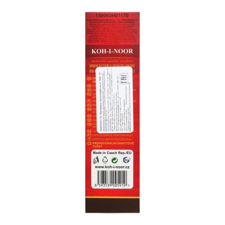 Chernographic pencil 2.0 mm, Koh-I-Noor 1500 3H, professional, l = 175 mm-2