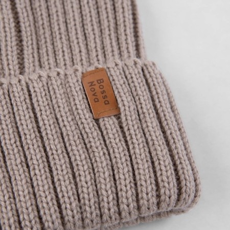 Children's hat, size 52-54 cm, coffee color-3