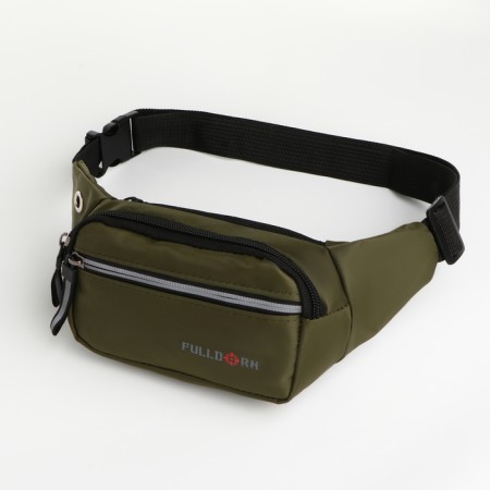 Board belt on lightning, 2 external pockets, green color
