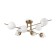 Suspended lamp Freya Fr5205PL-08BS Damask, 900x900x400 mm, E27, 8x60W, brass color