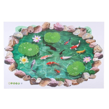 Sticker 3D interior fish 90*60cm