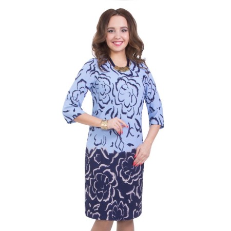 Women's dress, size 42, blue color