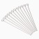 A set of skewers - skewers for barbecue, 12 pcs, 30 cm, handle - ring, metal