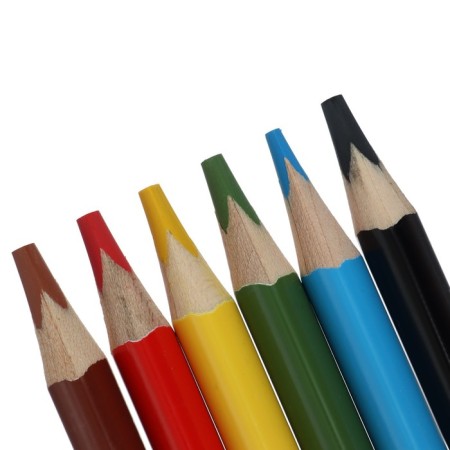 Pencils of 6 flowers "premium", thickened, super -furry-2