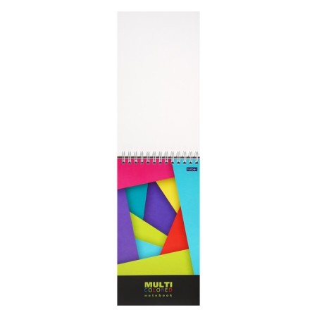 Notepad A5, 60 sheets in the ruler, on the crest "Multicolor", plastic cover, hard substrate, block 80g/m2, 2v mix-3