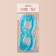 Gel mask for the area around the eyes, 17 × 7.5 cm, blue color