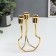 Summary Metal for 3 candles "balance" gold 15x10x10 cm