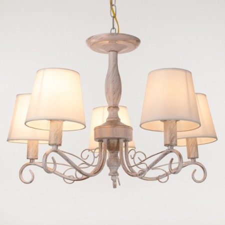 Chandelier 2149/5 E14 40W white with a golden patina 57x57x38 cm Bayerlux-2