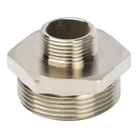 Nipple transition stout SFT-0004-011234, 1 1/2 "x 3/4", external thread, nickel. brass