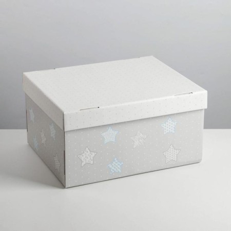 Gift folding box, packaging, “for secretics”, 31.2 x 25.6 x 16.1 cm-3