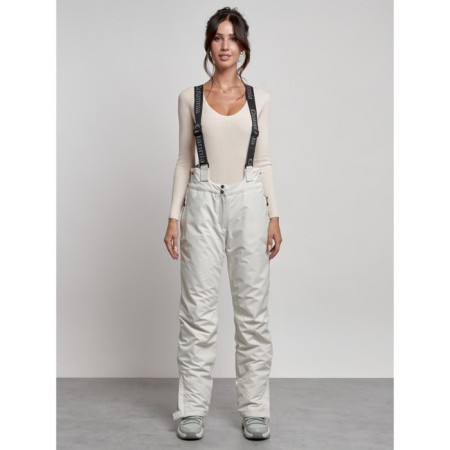 Semi -combinezone female ski insulated, size 46, white color-3