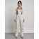 Semi -combinezone female ski insulated, size 46, white color