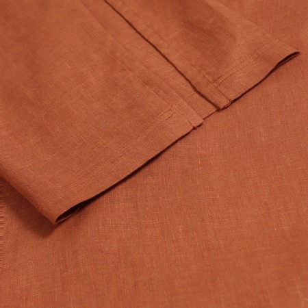Women's bathrobe short SL Home "Brown" b. Brown, size 44-52, 100% flax, 150g/m2-2