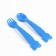 A set of children's dishes "Bip-Bip transport, a plate on a suction cup 250ml, fork, spoon