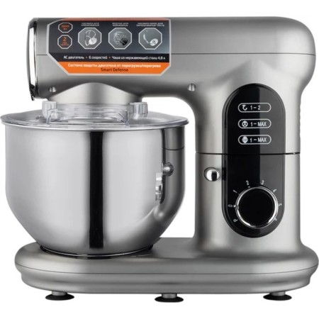 Mixer Leonord Le-1720, planetary, 800 watts, 4.8 l, 6 speeds, 3 nozzles, silver-1
