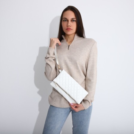 Bag-clate on magnets, strap on the wrist, white color-6