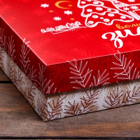 Gift box team "Snowflakes", 21 x 15 x 5.7 cm-4