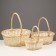 Set of wicker baskets, willow, 3 pcs., Natural color, light