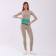 Lightning waist bag, 2 pockets, turquoise color
