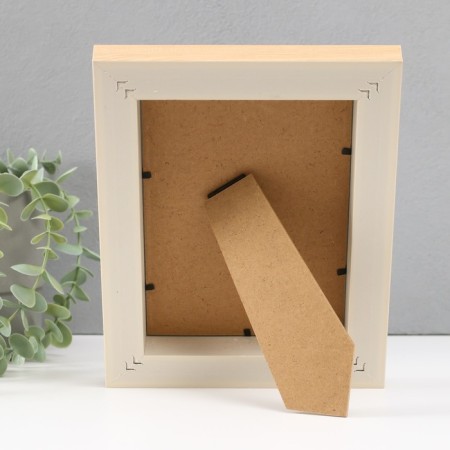 Photo frame plastic 13x18 cm "Stefania" light tree with white 4.4x17.8x23 cm-2