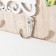 Hooks decorative wood "house with a bird cage" 3.8x29.5x26 cm