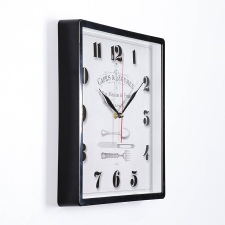 Watching clock, interior: kitchen, "cafe in Marseille", 30 x 30 cm-2