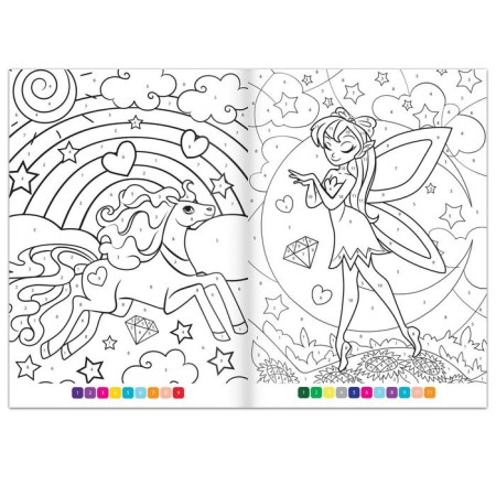 Coloring by numbers "Country of Magic", 16 pp., A4 format-1
