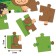 Puzzle "In the Forest", "Blue Tractor", 24 elements