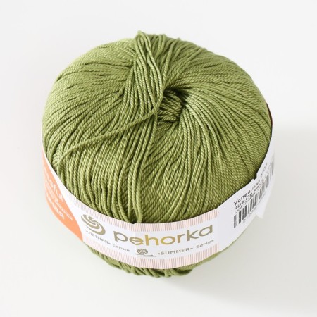 Yarn "Successful" 100%Merserized cotton 220m/50g (494-sv. Khaki)-1
