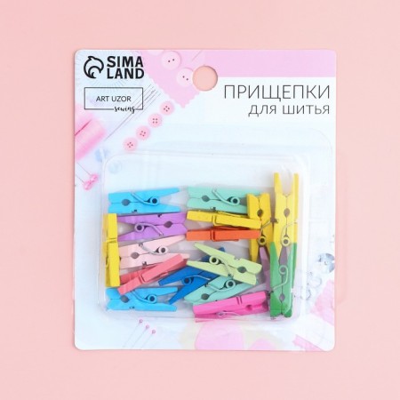 Brongs for sewing, 2.5 × 0.7 × 0.3 cm, 18 pcs, color colorful-5