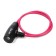 Lock Lockland bike castle, 6x650 mm, perforated key, pink