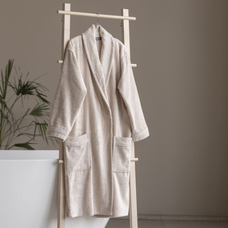 Tao robe, size m, beige color-4