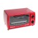 Mini-fucked Sakura SA-7018R, 1000 watts, 10 l, 100-250 ° C, timer, red