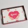 Tray with handles "Love, heart", wooden, 30x20x4.5cm