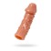 Nozzle with additional stimulation, realistic, TPR, bodily, 14.7 cm