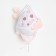 Hat for girls, white/light pink color, size 48